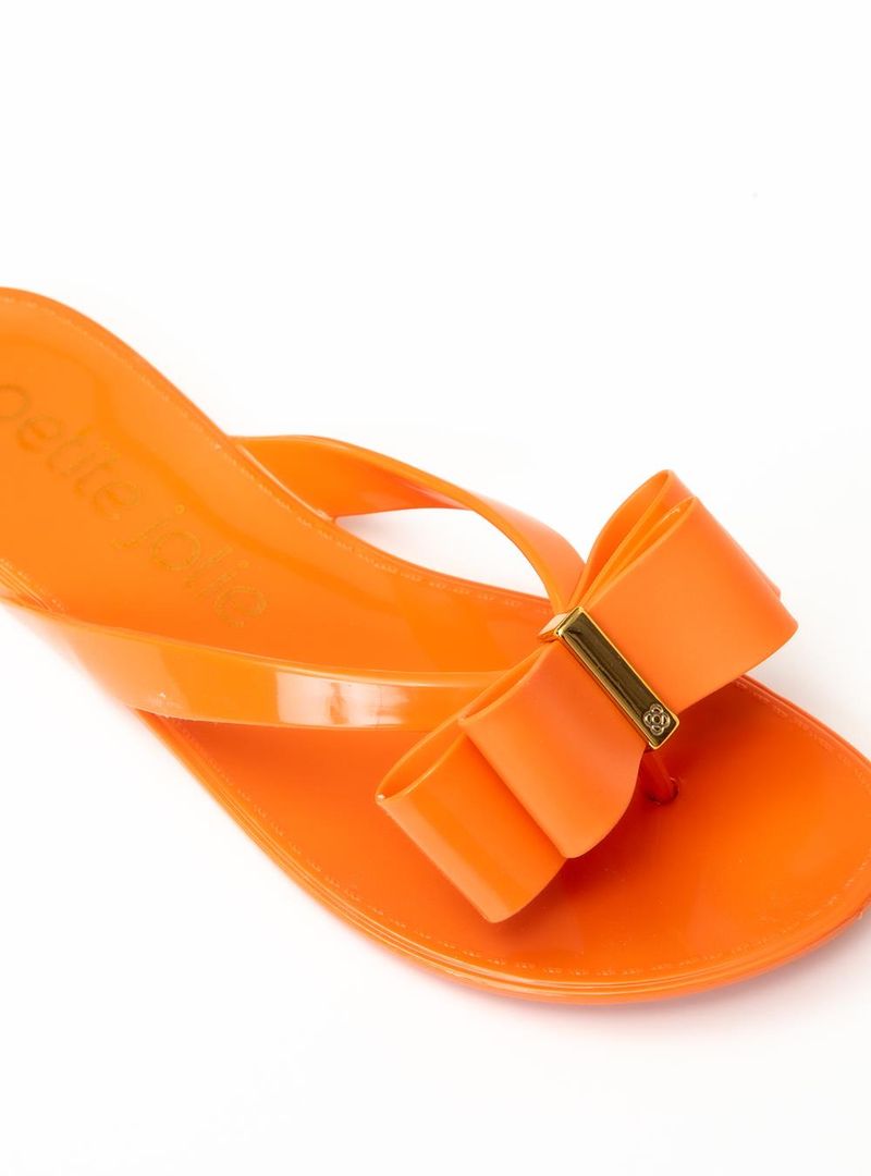 Chinelo Petite Jolie Lucky Laranja Tangerina PJ5585