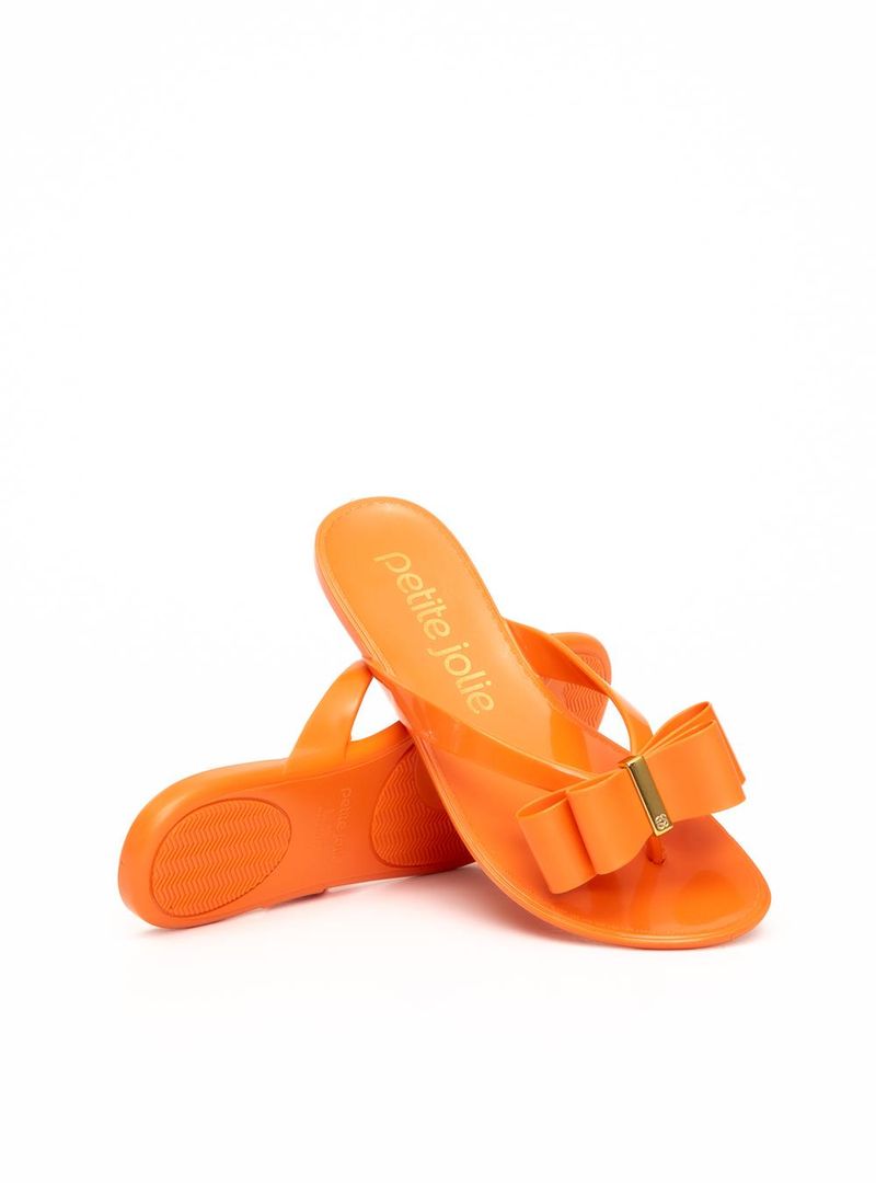 Chinelo Petite Jolie Lucky Laranja Tangerina PJ5585