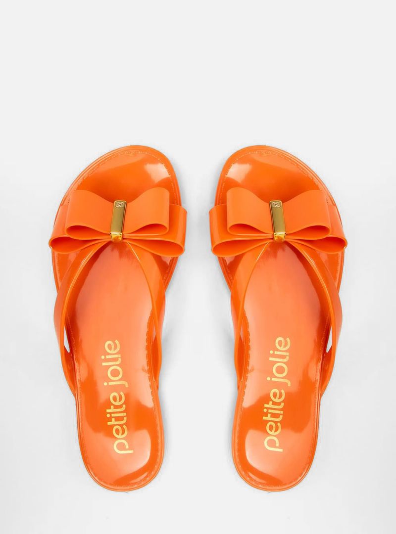 Chinelo Petite Jolie Lucky Laranja Tangerina PJ5585