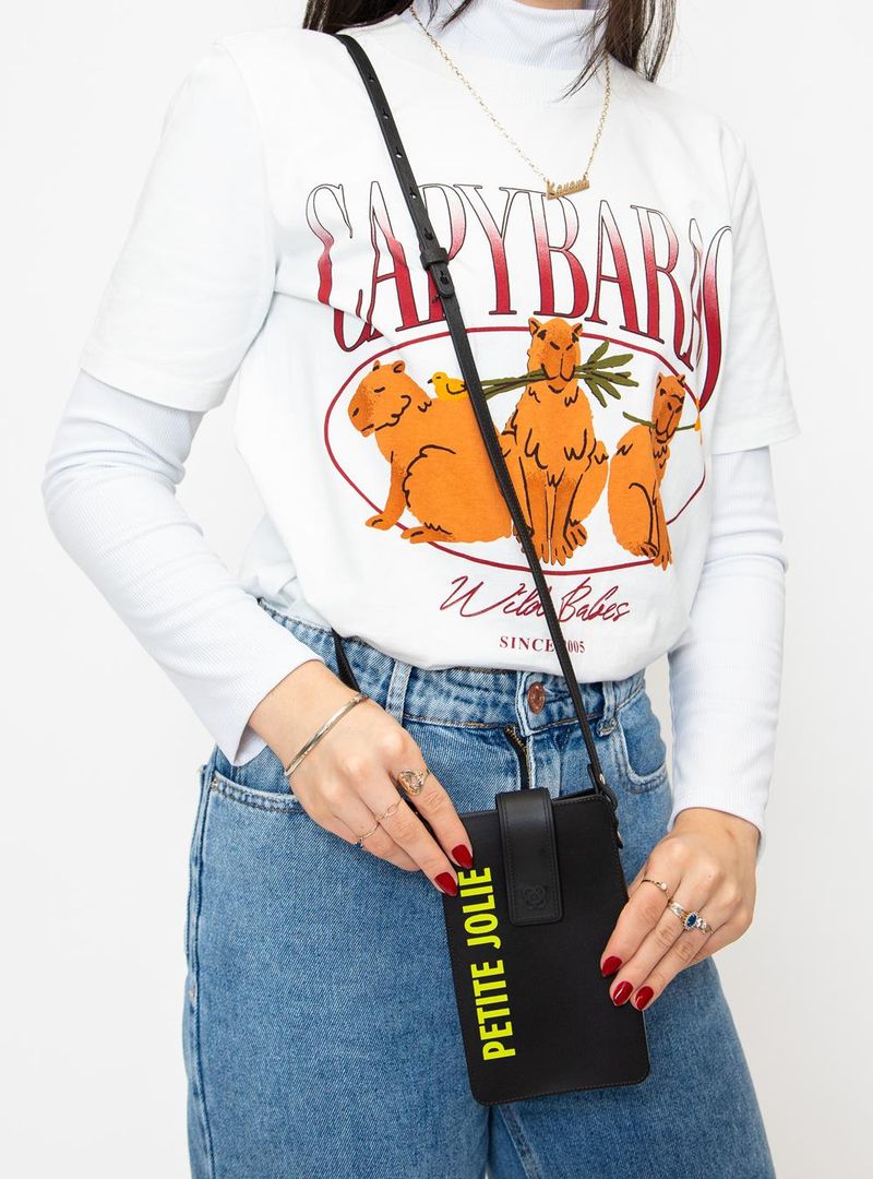 Bolsa Petite Jolie Phone Case II Preto PJ10729