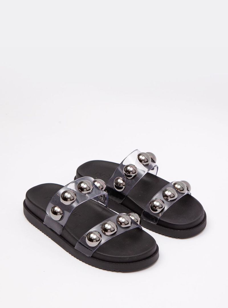 Chinelo Petite Jolie Ice Translucido/Preto PJ7186