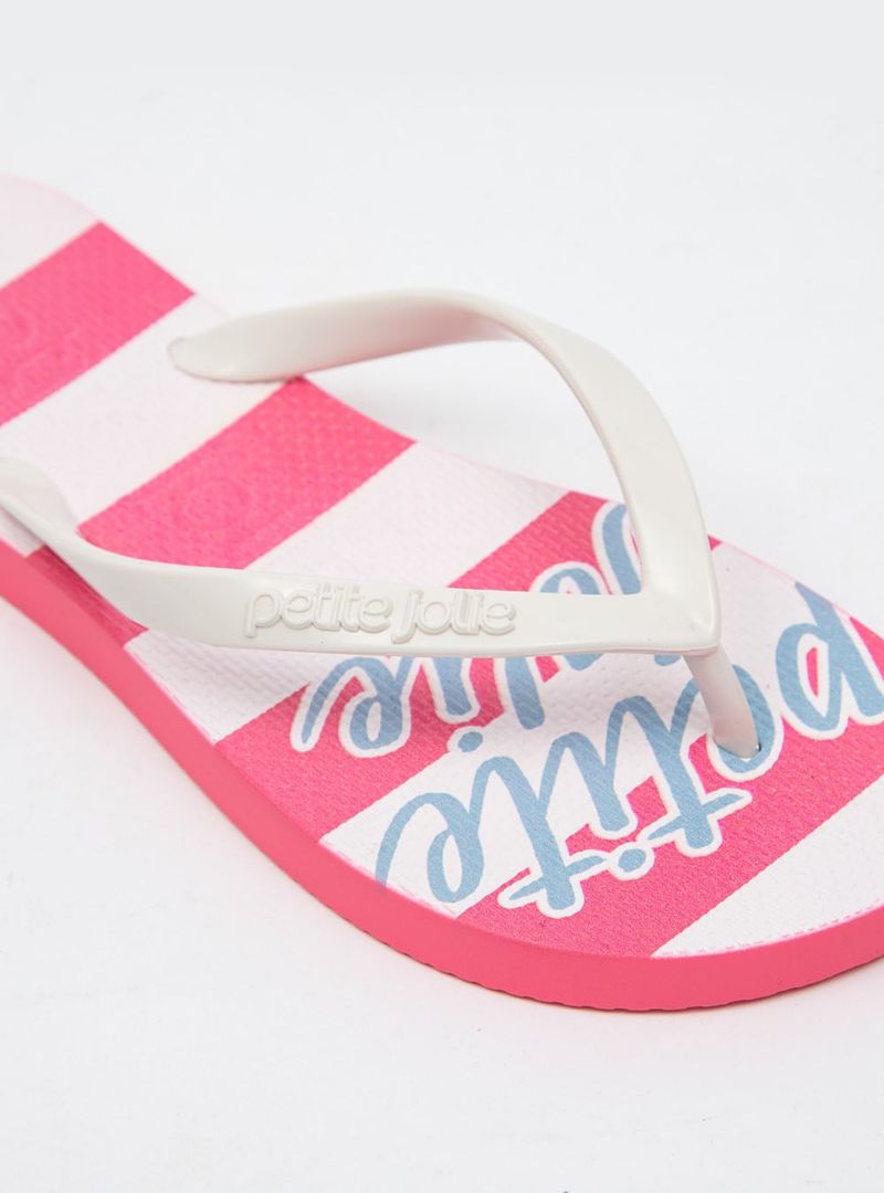 Chinelo Petite Jolie Fresh White/Listra Hit Pink PJ7426
