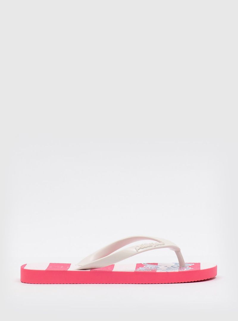Chinelo Petite Jolie Fresh White/Listra Hit Pink PJ7426