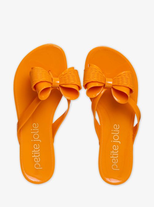 Chinelo Petite Jolie Lucky Laranja New PJ6304