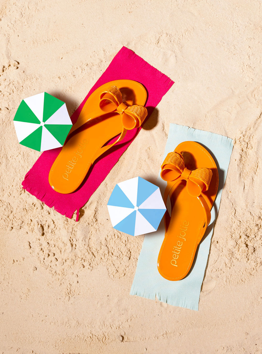 Chinelo Petite Jolie Lucky Laranja New PJ6304