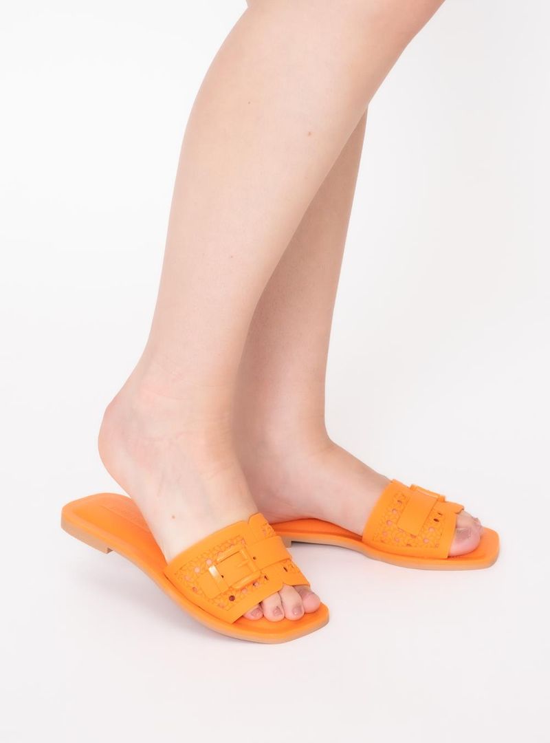 Chinelo Petite Jolie Freshy Laranja/Camel PJ6222
