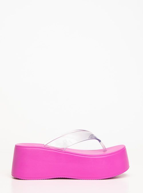 Chinelo Petite Jolie Plus II Translúcido/Fucsia PJ7703