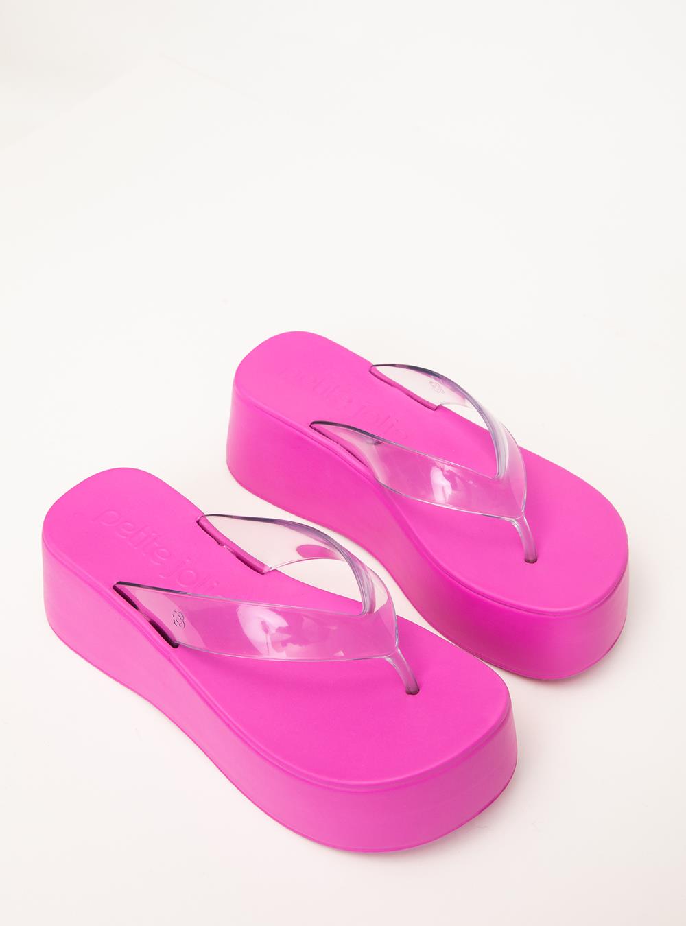 Chinelo Petite Jolie Plus II Translúcido/Fucsia PJ7703