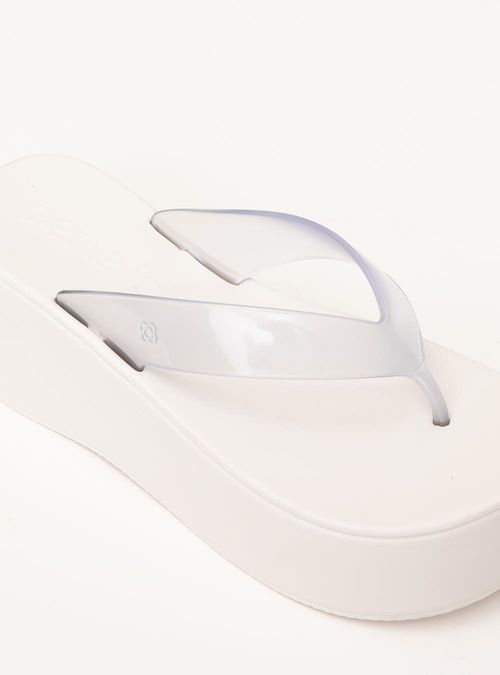 Chinelo Petite Jolie Plus II Translúcido/White PJ7703