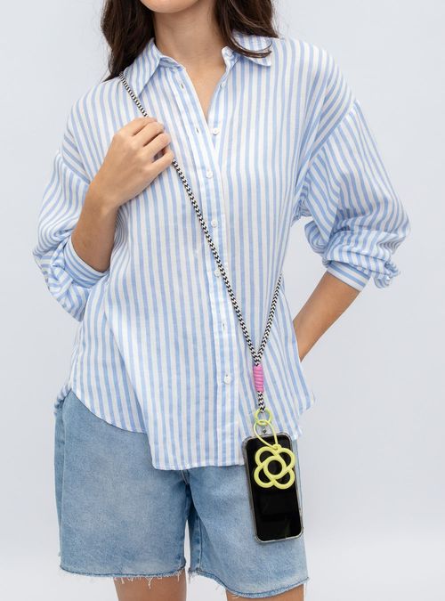 Alça Para Celular Petite Jolie Preto PJ20346