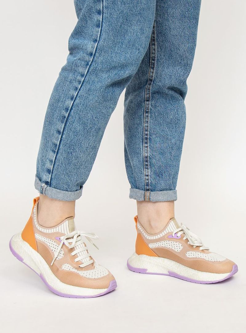 Tênis Petite Jolie Puff Sneaker White/Lilac PJ7130