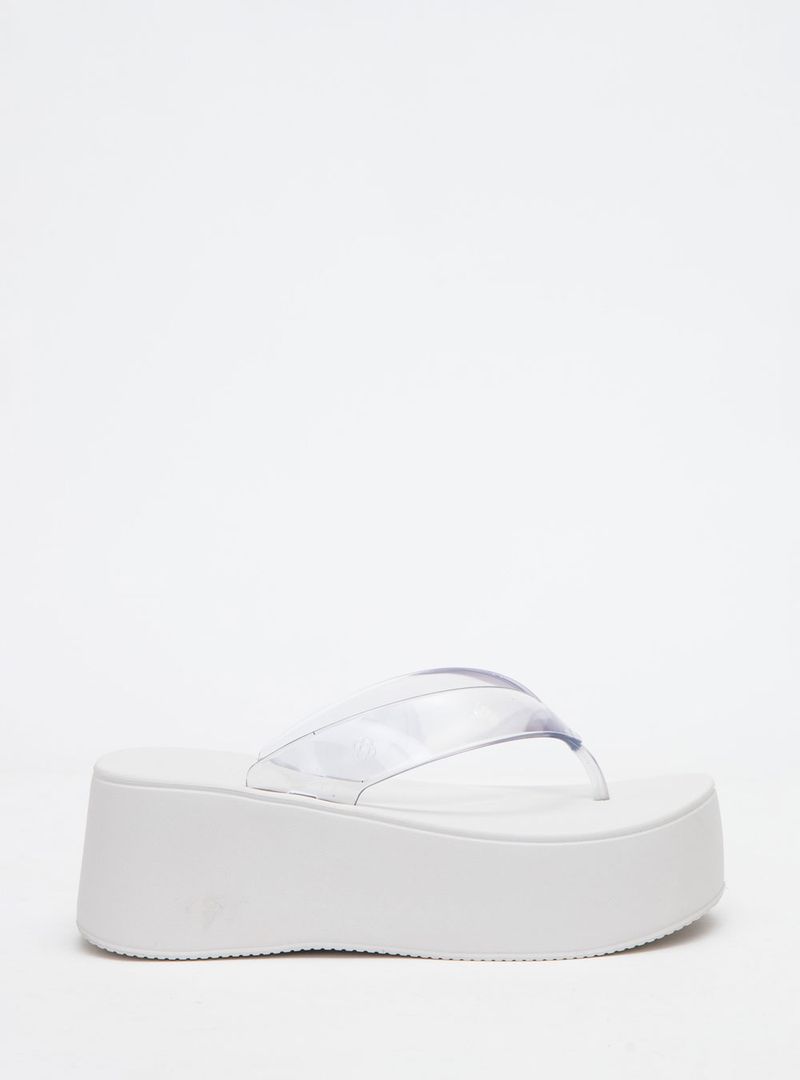 Chinelo Petite Jolie Plus II Translúcido/White PJ7703