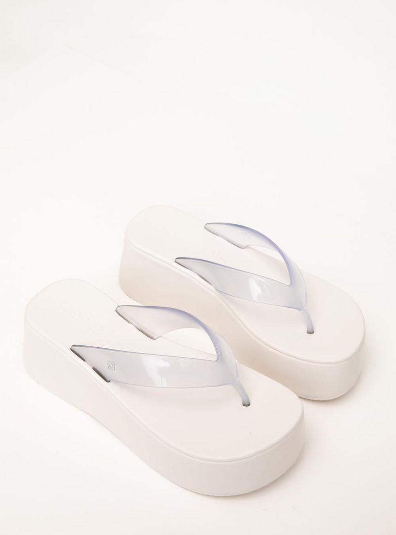 Chinelo Petite Jolie Plus II Translúcido/White PJ7703