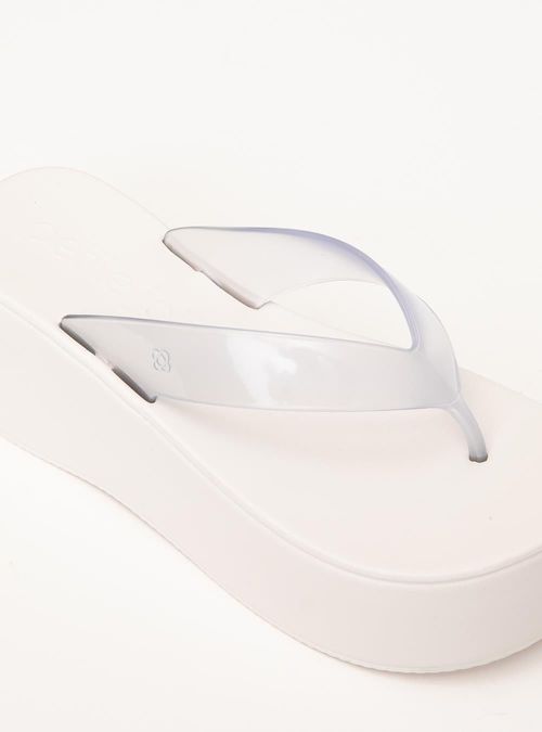 Chinelo Petite Jolie Plus II Translúcido/White PJ7703