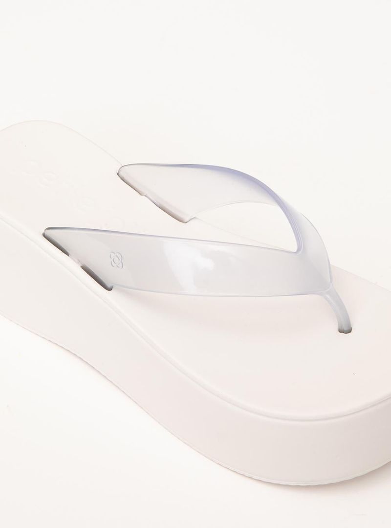 Chinelo Petite Jolie Plus II Translúcido/White PJ7703