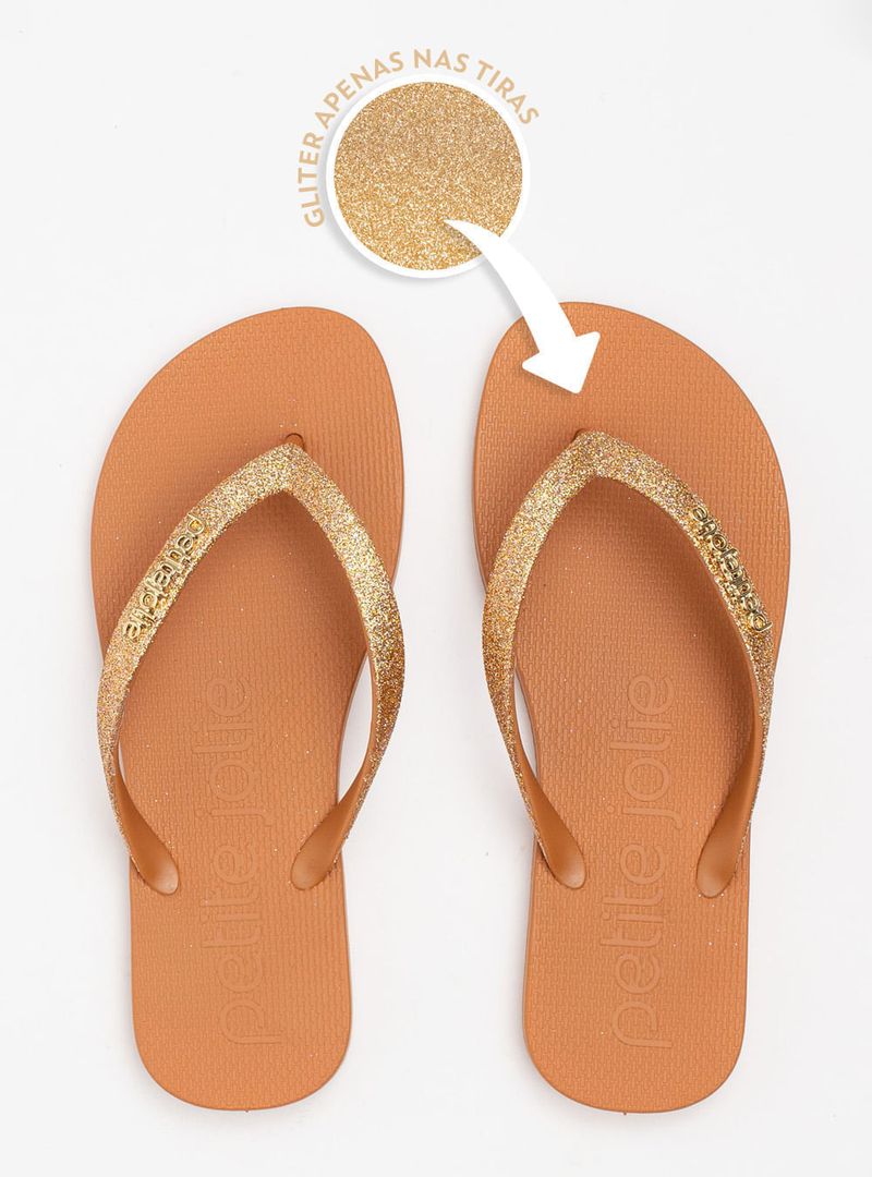 Chinelo Petite Jolie Fresh Doce De Leite PJ7298CX