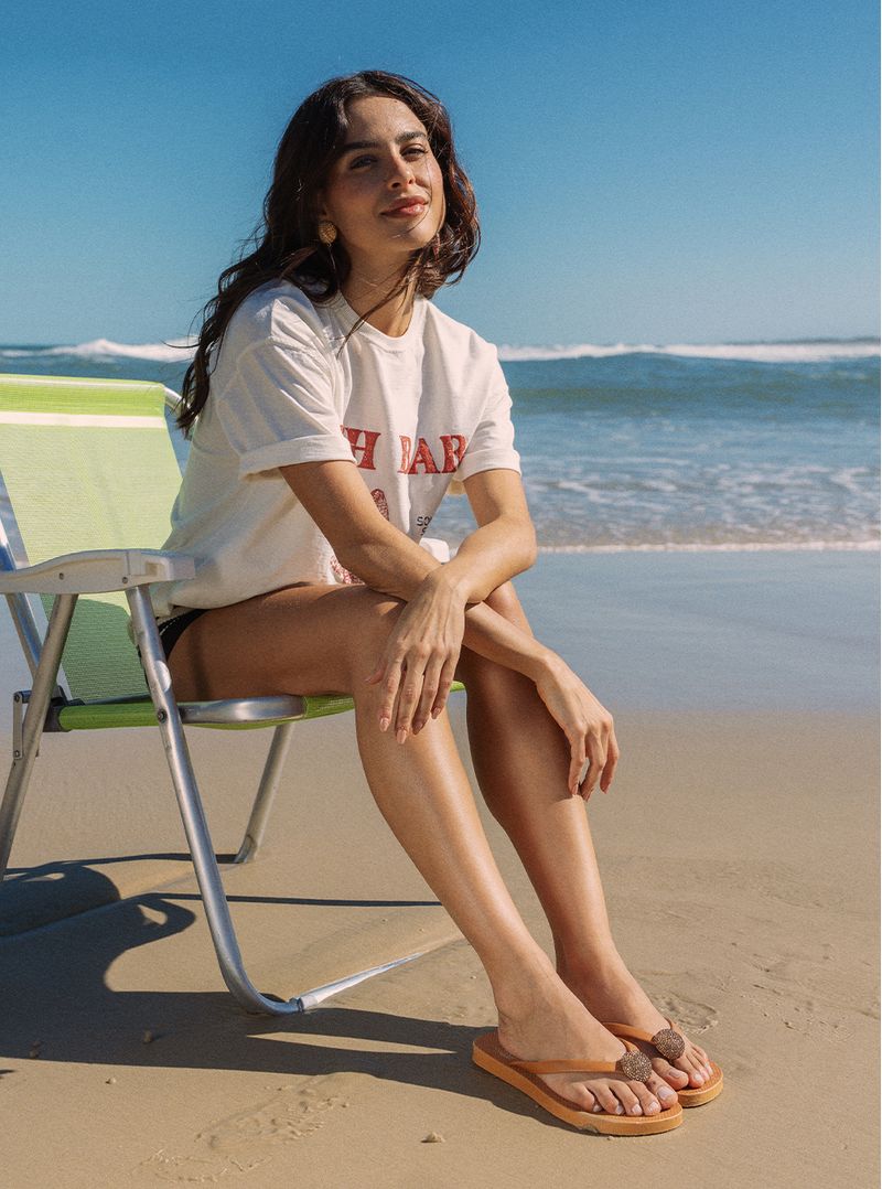 Chinelo Petite Jolie Fresh Doce De Leite PJ7677