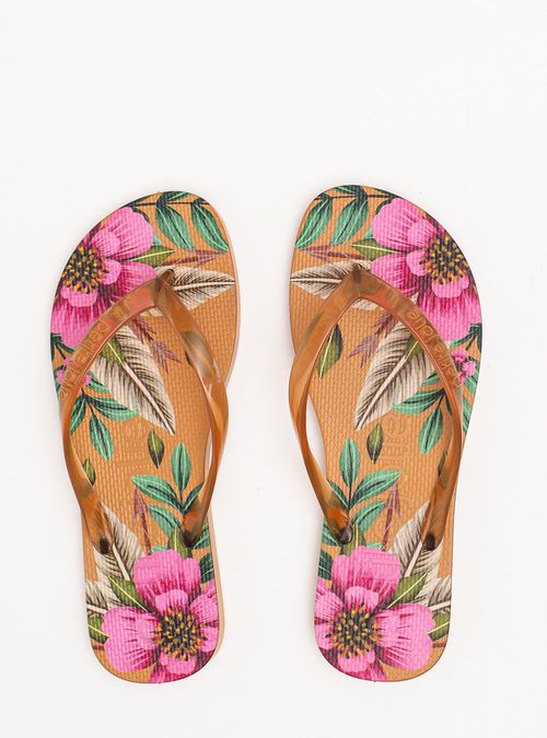 Chinelo Petite Jolie Fresh Doce De Leite/Floral 16 PJ6969