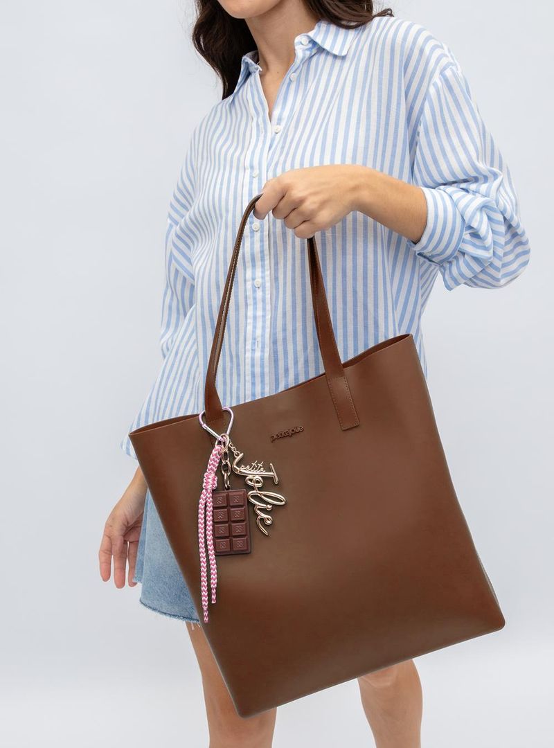Bolsa Petite Jolie Amalfi Chocolate/Ouro PJ11321