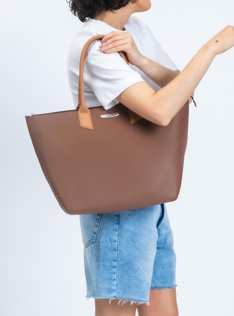 Bolsa Petite Jolie Big Shopping Chocolate PJ11275