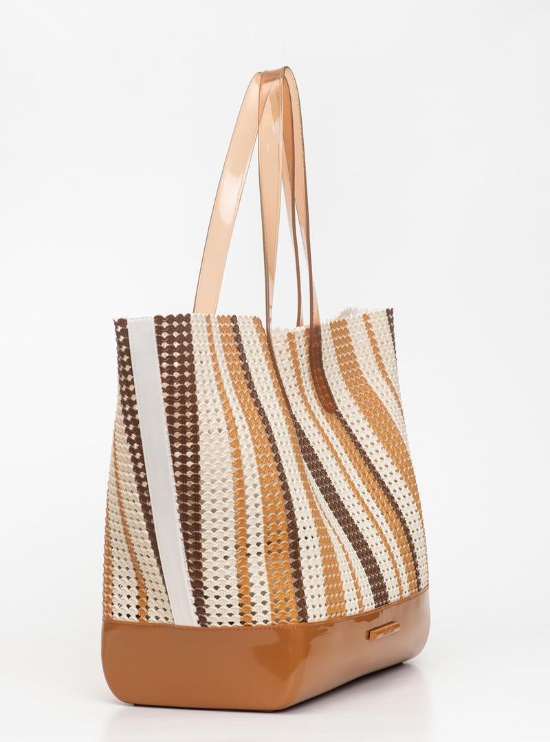 Bolsa Petite Jolie Ibiza Creme/Doce De Leite PJ11286