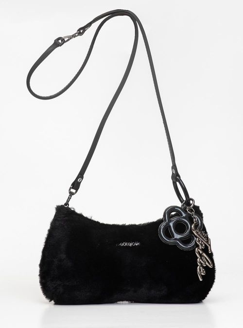Bolsa Petite Jolie Icon Fur Bag Preto PJ11369