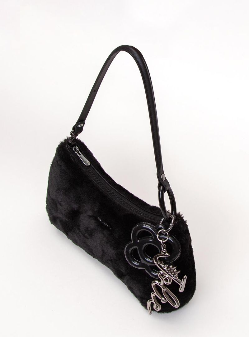 Bolsa Petite Jolie Icon Fur Bag Preto PJ11369