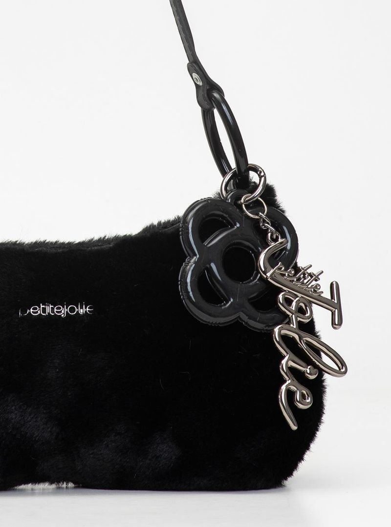 Bolsa Petite Jolie Icon Fur Bag Preto PJ11369