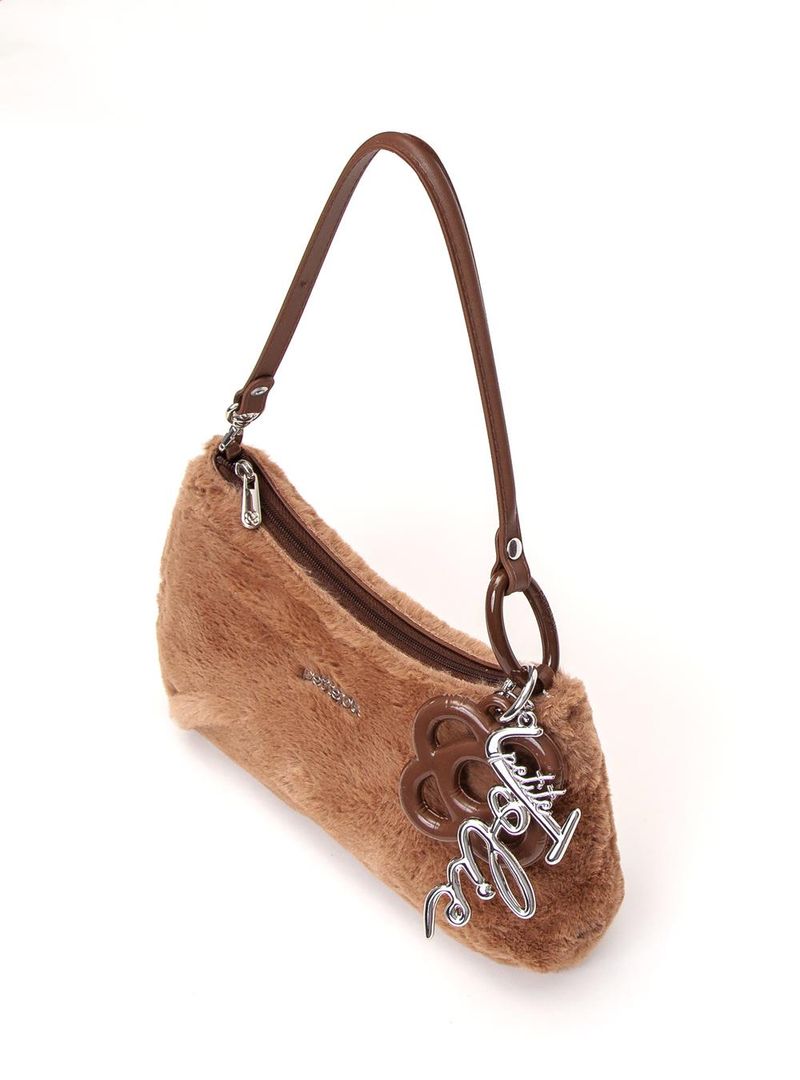 Bolsa Petite Jolie Icon Fur Bag Chocolate PJ11369