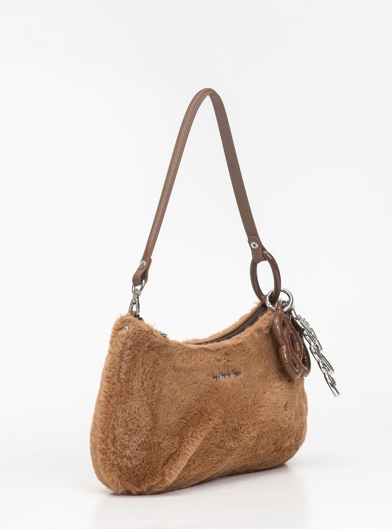 Bolsa Petite Jolie Icon Fur Bag Chocolate PJ11369
