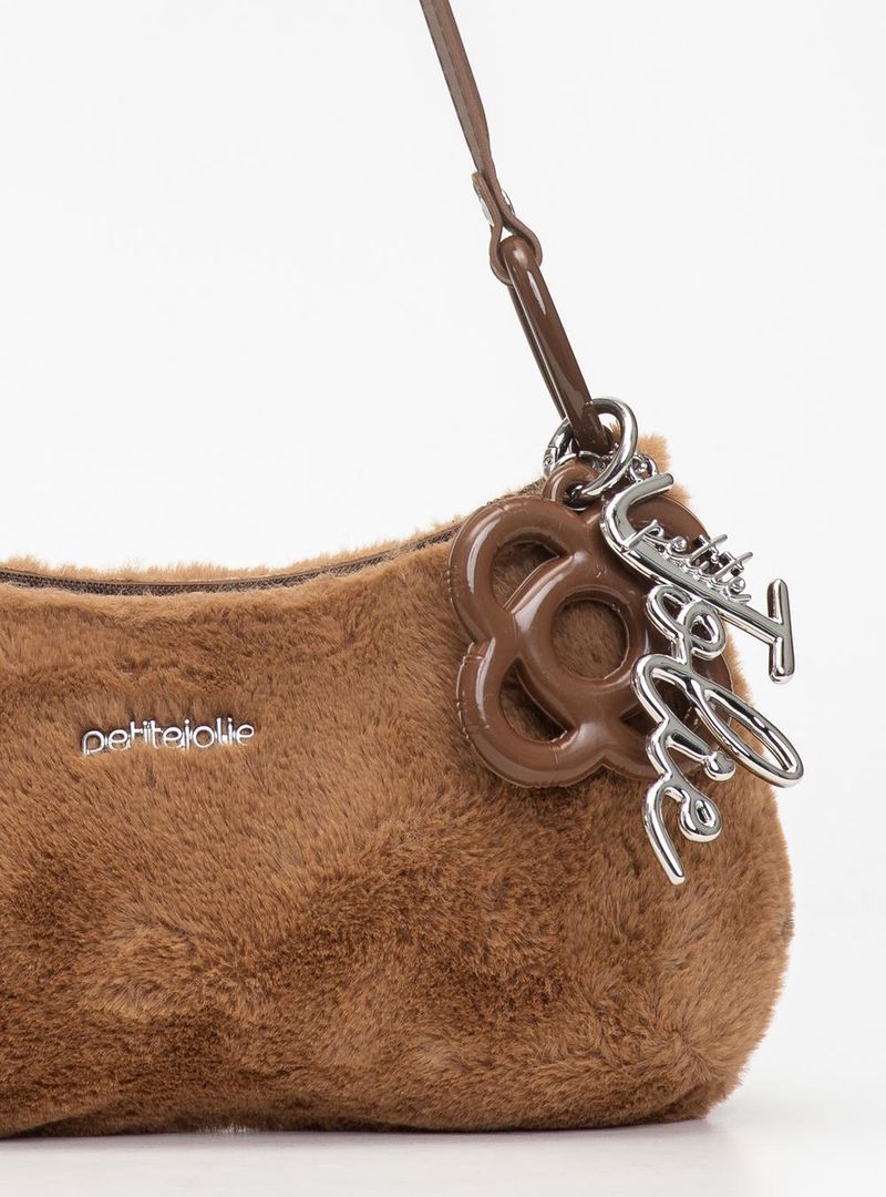 Bolsa Petite Jolie Icon Fur Bag Chocolate PJ11369