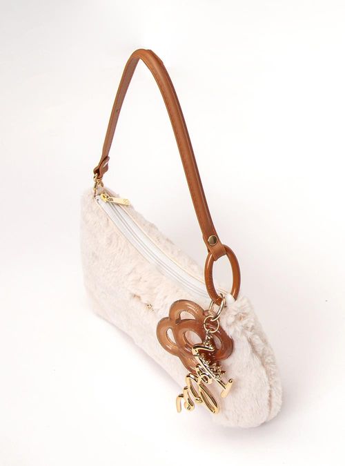 Bolsa Petite Jolie Icon Fur Bag Creme/Doce De Leite PJ11369