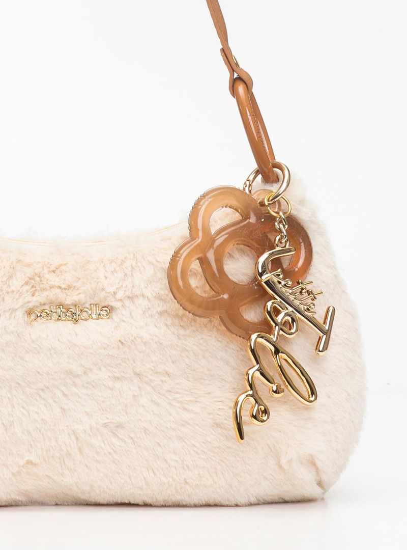 Bolsa Petite Jolie Icon Fur Bag Creme/Doce De Leite PJ11369