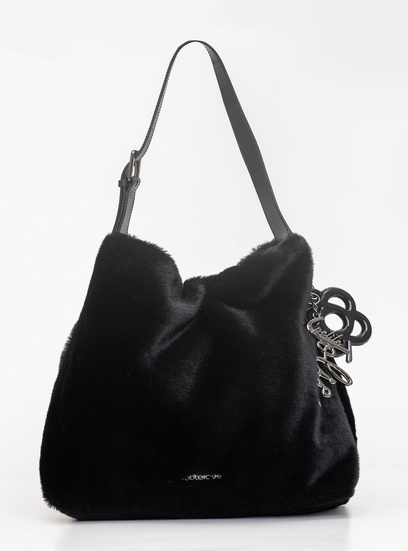 Bolsa Petite Jolie Fluffy Bag Preto PJ11376