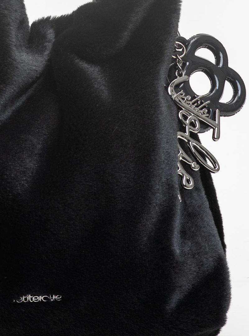 Bolsa Petite Jolie Fluffy Bag Preto PJ11376