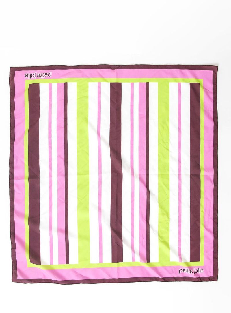 Lenço Petite Jolie Listras Berry PJ20085