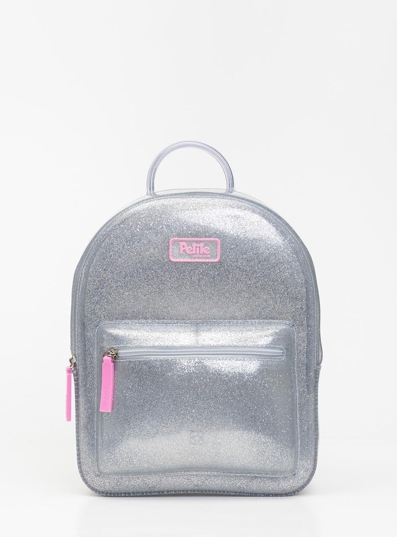 Mochila Infantil Lizzy In Full Glitter Prata PJ10582IN