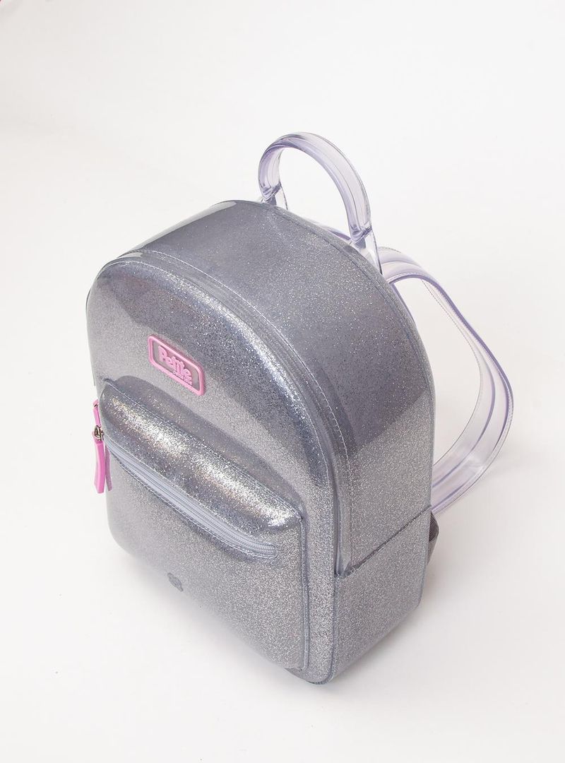 Mochila Infantil Lizzy In Full Glitter Prata PJ10582IN