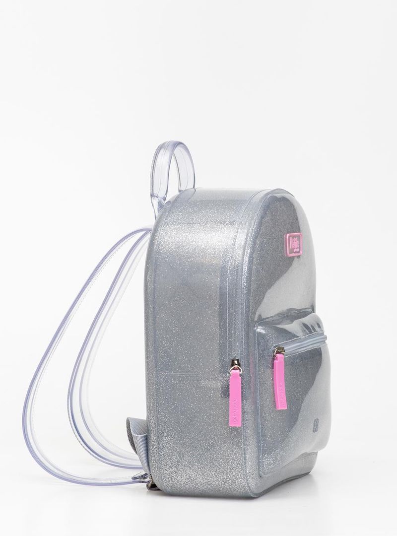 Mochila Infantil Lizzy In Full Glitter Prata PJ10582IN