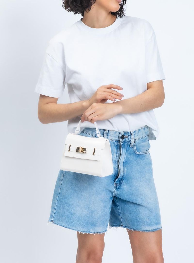 Bolsa Petite Jolie Mini Paris Creme PJ11232