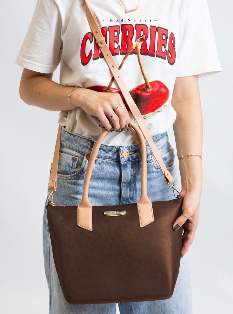 Bolsa Petite Jolie Shopping Chocolate PJ11274