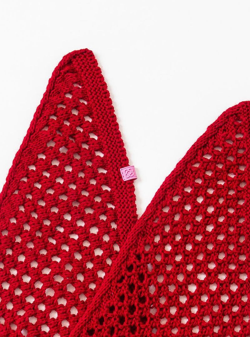 Lenço Petite Jolie Crochê Tomate PJ20353