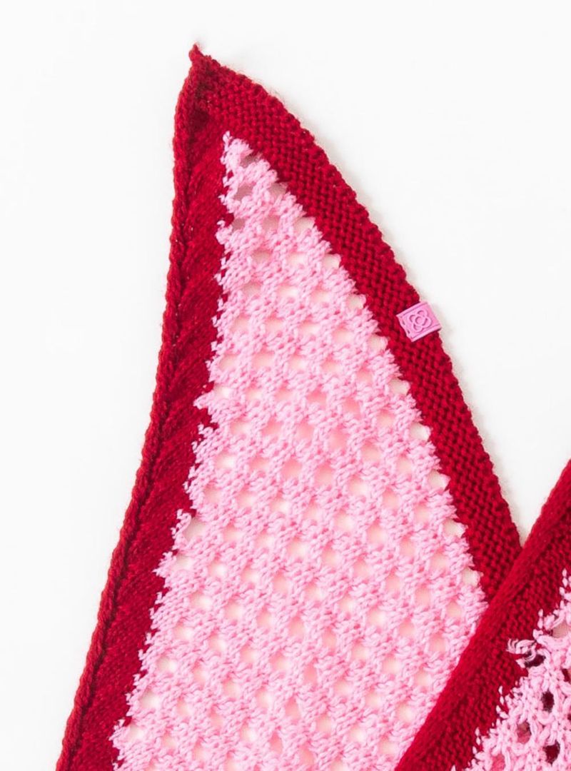 Lenço Petite Jolie Crochê Chiclete PJ20353