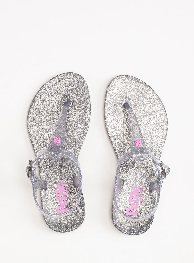 Sandália Infantil Petite Jolie Noah Glitter Prata PJ3340IN
