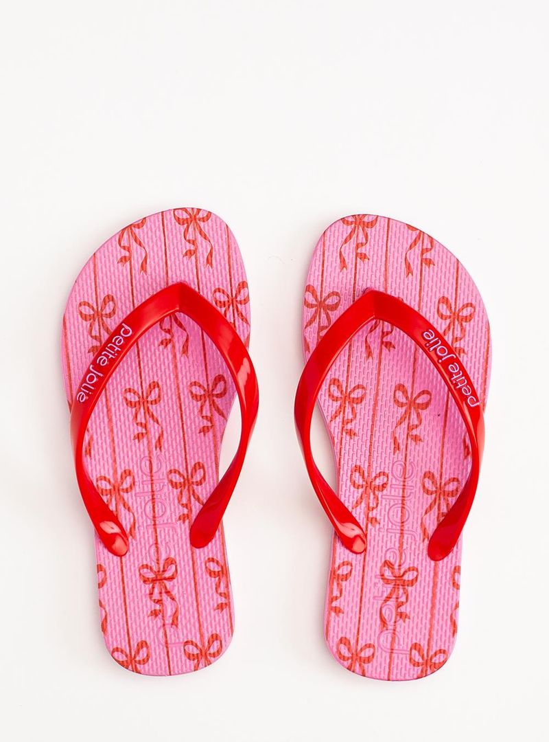 Chinelo Petite Jolie Fresh In Tomate/Laço 1 PJ6969IN