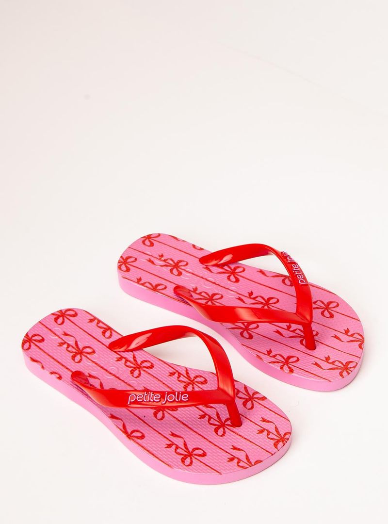 Chinelo Petite Jolie Fresh In Tomate/Laço 1 PJ6969IN