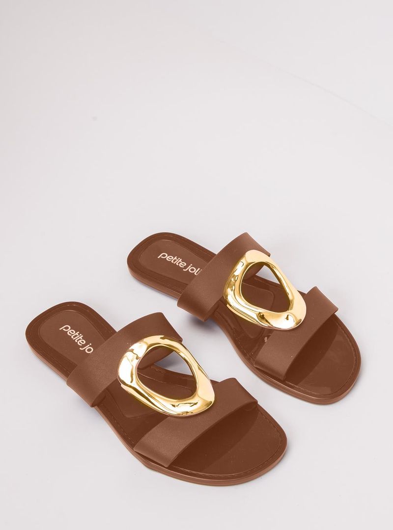 Chinelo Petite Jolie Demi Chocolate PJ7725