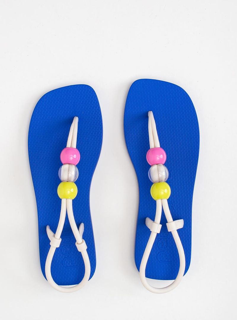 Sandália Petite Jolie Refresh Creme/Royal PJ7665