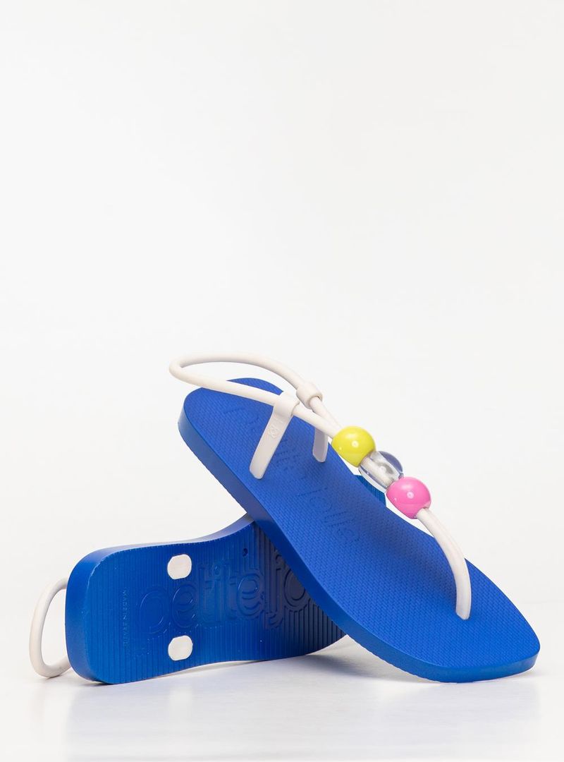 Sandália Petite Jolie Refresh Creme/Royal PJ7665