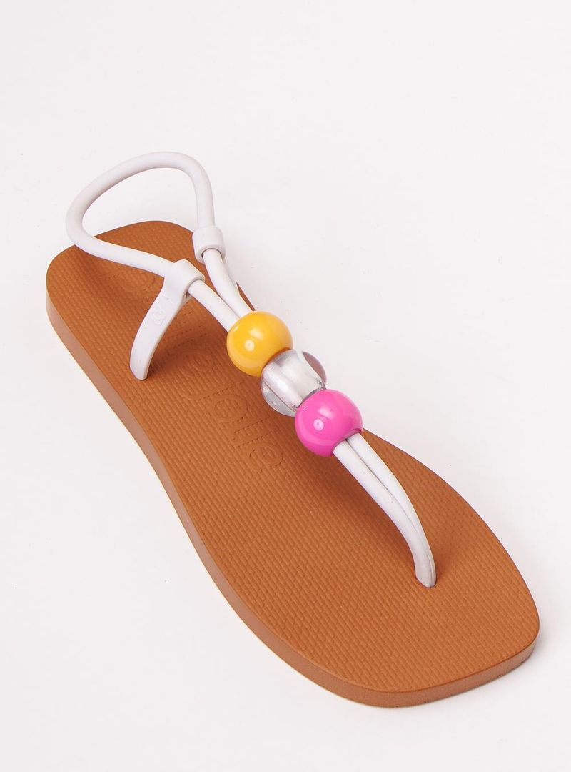 Sandália Petite Jolie Refresh White/Doce De Leite PJ7665